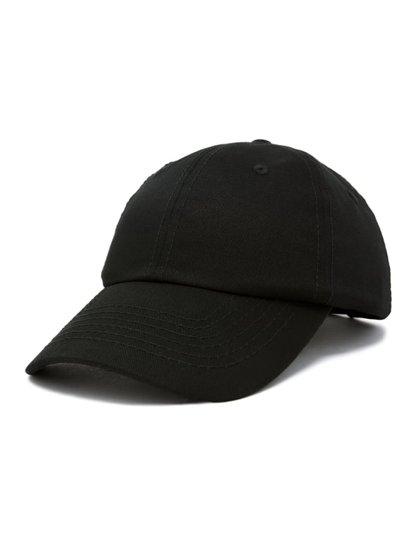 Youth Childrens Cotton Cap Plain Hat In Black