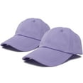 thumbnail image 1 of DALIX Youth Girls Boys Dad Hats Baseball Caps (Cheap 2 for 1 Deal) in Lavender, 1 of 5