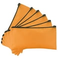thumbnail image 1 of DALIX Zipper Bank Deposit Money Bags Cash Coin Pouch 6 PACK in Orange, 1 of 1