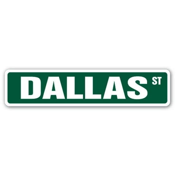 DALLAS Street Sign Childrens Name Room Sign | Indoor/Outdoor |  36" Wide