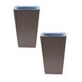 DALLtif Clearance Tall Square Tapered Planter, Large Planters for