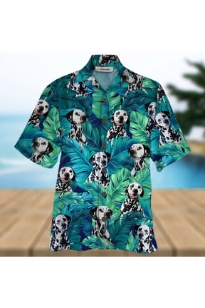 DALMATIAN BLUE UNIQUE DESIGN UNISEX HAWAIIAN SHIRT FOR MEN AND WOMEN DHC17062353