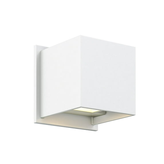 DALS Lighting LEDWALL001D-WH Wall Sconces White Aluminum Wall 001 Series