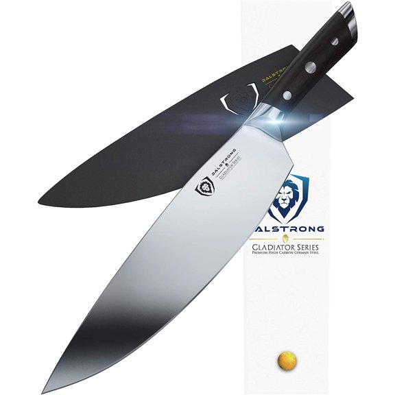 DALSTRONG Giant Butcher's Breaking Knife - Gladiator Series - "The Devastator"- Massive 12.5" German HC Steel- 4mm Thick w/Sheath