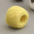 thumbnail image 1 of DALX 2 Rolls 50m Multicolor Twisted Burlap String Natural Ribbon Fiber Jute Twine Rope, 1 of 1
