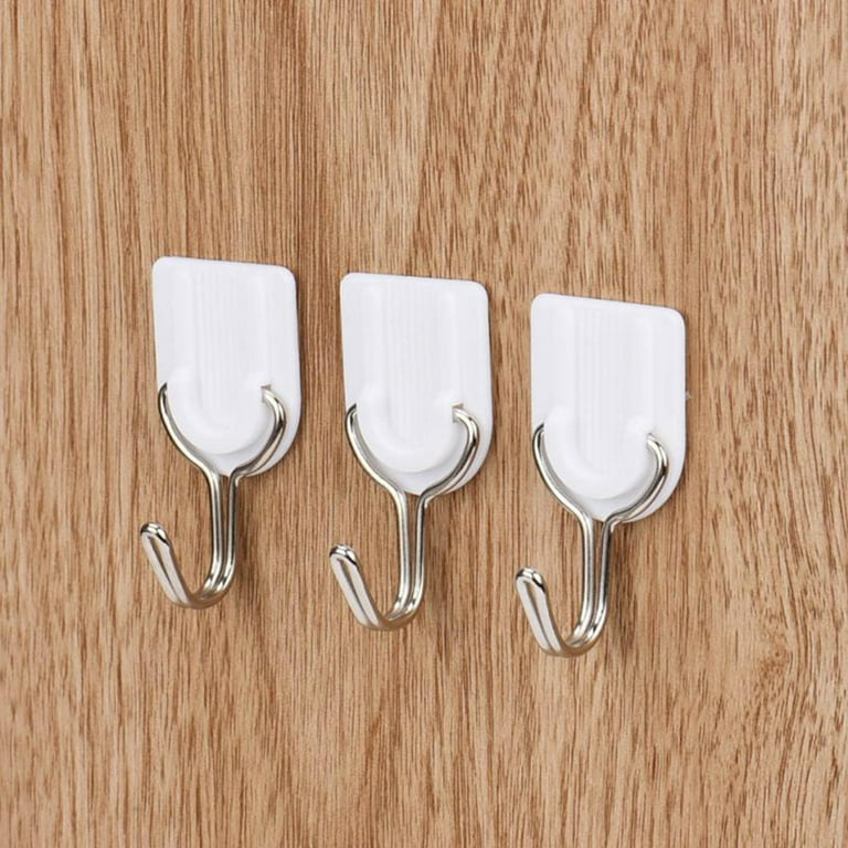 DALX 6Pcs Door Wall Hanger Holder Tiles Glass Adhesive Strong Sticky Hooks Bathroom Kitchen Utensil Clothing Walmart