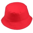 thumbnail image 1 of DALX Men Women Summer Cotton Hat Solid Color Fisherman Beach Festival Sun Cap Bucket Cap, 1 of 8