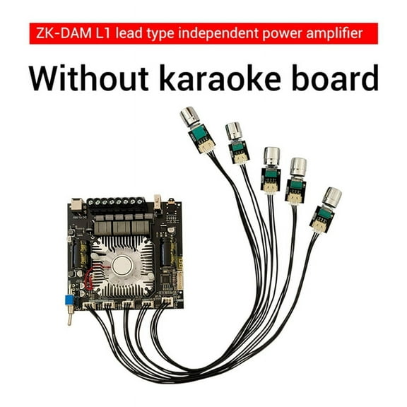 -DAM L1 Digital Power Amplifier Board Stereo 2X220W&350W Subwoofer Bluetooth Amplifier Module with Shielded Wire B