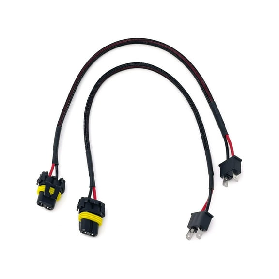 DAMA H7 Male to 9006 Female 18" Extension Wire Connectors | Pack of 2