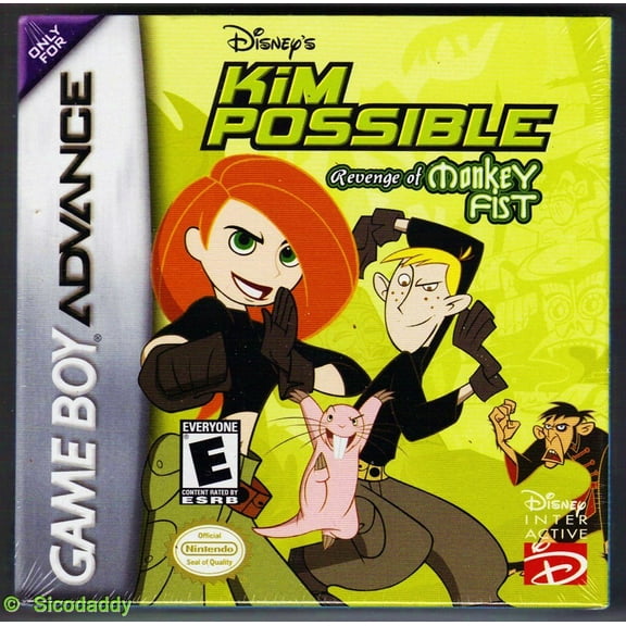 DAMAGED PACKAGE SPECIAL: Kim Possible Revenge of the Monkey Fist (2001 GBA Classic Game) Game Boy Advance