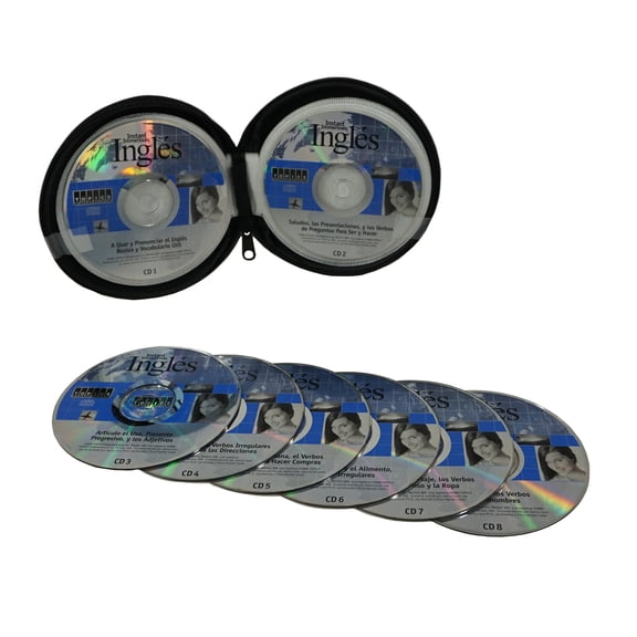 Learn to Speak INGLES Language Set - 8 Audio CDs ( Spanish to English )
