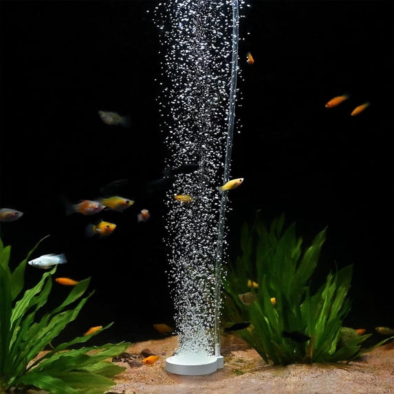DAMAI 1.96 Inch Nano Air Stone - High Oxygen Diffuser for Aquariums, Disc Bubbler Diffuser Release Tool Oxygen Diffuser for Fish Tanks Buckets Small Ponds DWC System Circulation System