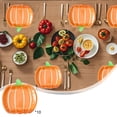 thumbnail image 1 of DAMAI 10 Count Pumpkin Paper Plates,Fall Disposable Plates 7 Inch Thanksgiving Harvest Orange Party Dinner Plate,Fall Harvest Dinnerware for Autumn Holiday Thanksgiving Table Decorations, 1 of 7