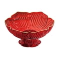 thumbnail image 1 of DAMAI 10" Fluted Scalloped Decorative Bowls Moderate Plastic Fruit Bowl for Kitchen Counter, Elegant Wavy Edge Centerpiece Bowls for Home Housewarming Wedding Gift, 1 of 6