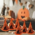 thumbnail image 1 of DAMAI 10 Pcs Halloween Candy Boxes,Witch Hat Designed Paper Treat Boxes Halloween Paper Bags for Halloween Party Supplies,Celebrations Chic Design (Orange), 1 of 7