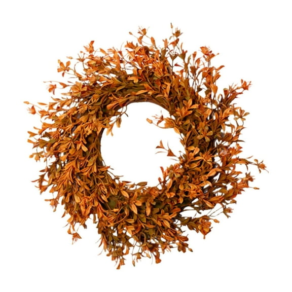 DAMAI 11.8 Inch Realistic Fall Wreaths for Front Door,Outdoor Indoors Fall Decorations for Home Thanksgiving Halloween Holiday Decorations,Plastic Small Flower Window Display Props