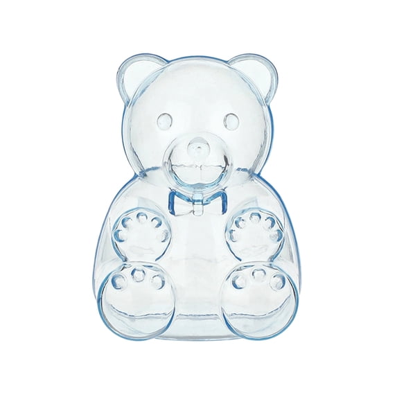DAMAI 12 Pcs Gummy Bear Containers, Clear Fillable Ornaments Candy Containers Treat Boxes, Fillable Gift Box for Valentine’s Day, Party Favors & Sweet Treat Display