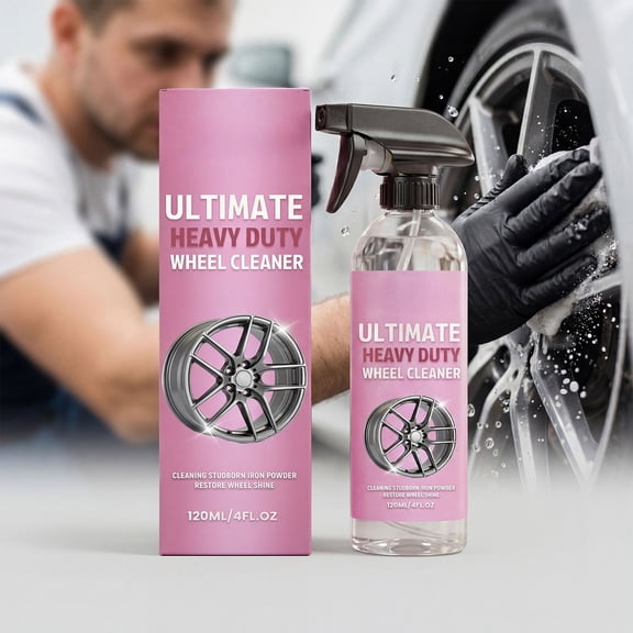DAMAI 120ml Wheel Hub Cleaner, pH Neutral Formula Dirt and Stain Remover with Brake Dust & Grime Cleaning Power, Car Wheel Rim Cleaner for Alloy Chrome Steel Multiple Wheel Types Daily Use