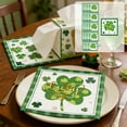 thumbnail image 1 of DAMAI 16 Pcs St. Patrick's Day Themed Party Tableware Set - 16-Piece Disposable Trefoil Pattern Plates, Cups & Napkins in Festive Green for Holiday Celebrations & Decor, 1 of 6