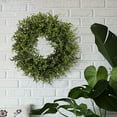 thumbnail image 1 of DAMAI 18” Wreaths for Front Door,UV Resistant Artificial Spring and Summer Eucalyptus Wreath,Green Door Wreath for Porch Living Room Bedroom Window Wall Indoor Outdoor Farmhouse Home Decoration, 1 of 6