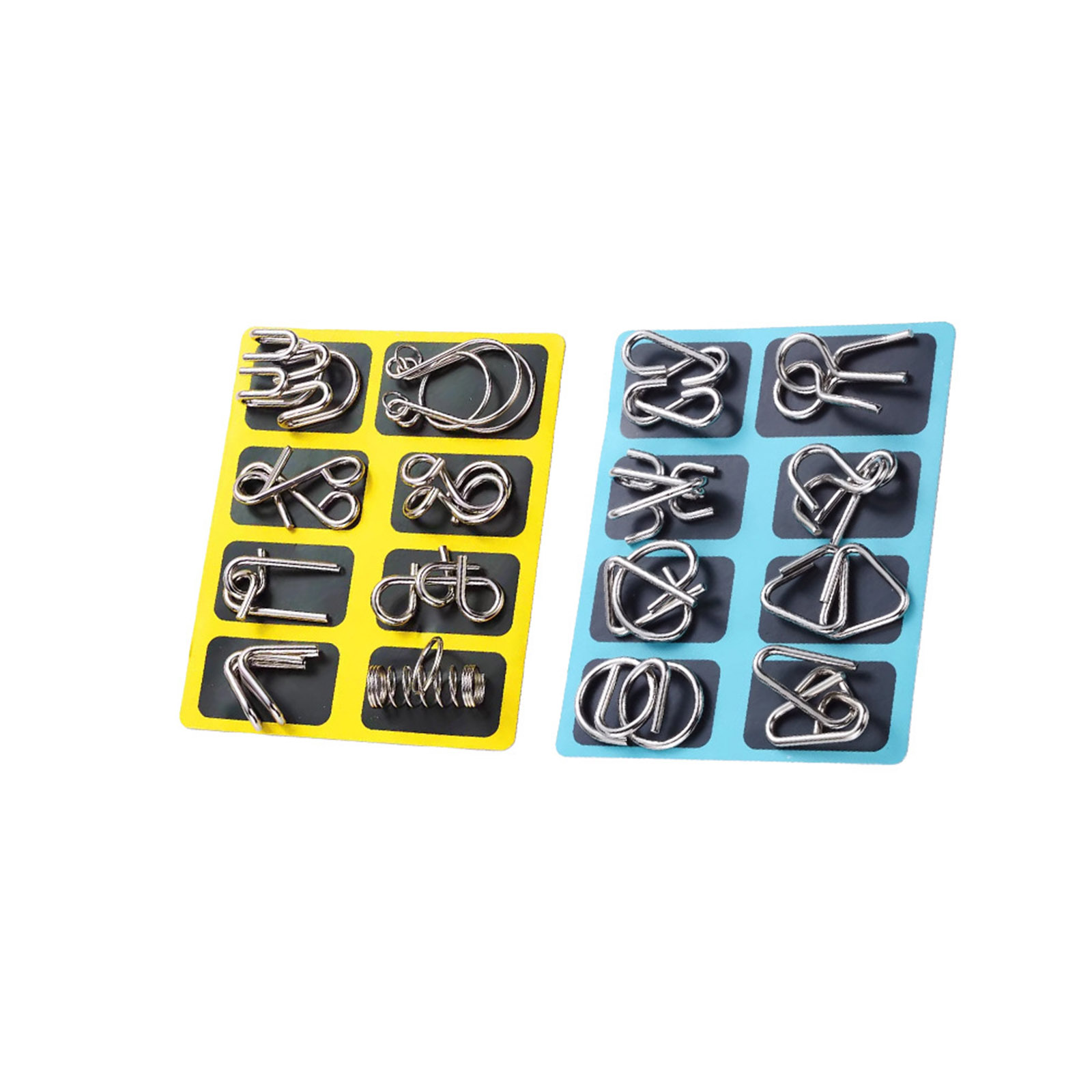 DAMAI 2 Pcs 3D Metal Brain Teaser Puzzles Ring, 2026 New 3D ...