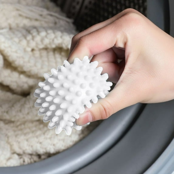 DAMAI 2 Pcs Reusable Dryer Balls for Laundry, Fabric Softener Alternative for Clothes, Vinyl Drying Balls for Reduce Wrinkles Static Fabric Softener Reduce Drying Time Save on Energy