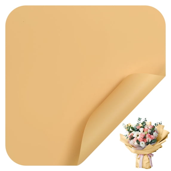DAMAI 20 Sheets Flower Wrapping Paper - 22.8 x 22.8 inch Light Pink Color Water-Resistant Floral Bouquet Wrapping Paper, Florist Supplies Packaging for Birthday, Party, Wedding and DIY Crafts