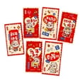 thumbnail image 1 of DAMAI 2026 Chinese News Year Lunar News Year Red Envelopes, Cute Pony Pattern Festive Lucky Money Bags, Exquisite Imitation Flat Embroidery Hong Bao for Lunar New Year, Wedding, Birthday, 1 of 7
