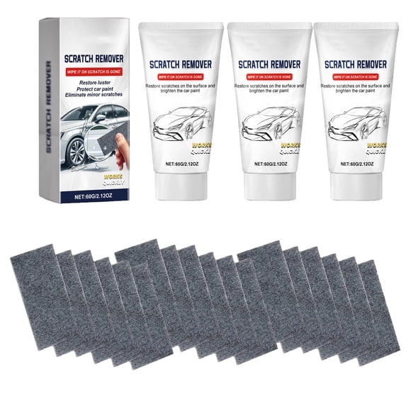 DAMAI 2026 New Nano Sparkle Cloth Car Scratch Remover, Car Paint Scratch Repair Paste with 18 Pcs Polishing Pad, Magic Nano Cleaning Cloth Scratch Remover for Car Scratch Repair