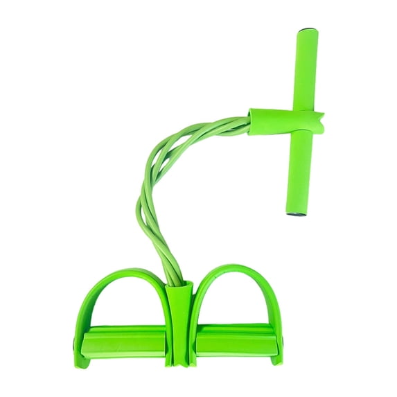 DAMAI 21 Fitness Resistance Bands-4 Tube Pedal Ankle Puller,2025 Upgrade Sit up Leg Stretch Rope Exercise Bands with Handles,Tension Rope for Abdomen/Waist/Arm/Leg Stretching Slimming Training