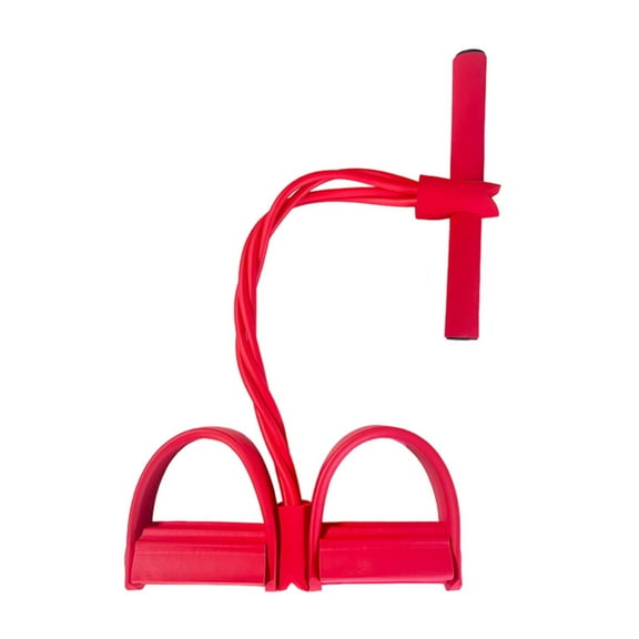 DAMAI 21 Fitness Resistance Bands-4 Tube Pedal Ankle Puller,2025 Upgrade Sit up Leg Stretch Rope Exercise Bands with Handles,Tension Rope for Abdomen/Waist/Arm/Leg Stretching Slimming Training