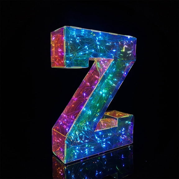 DAMAI 26 Letter LED Marquee Letter Lights Light Up Letters Glitter Alphabet Letter Sign Battery Powered for Night Light Birthday Party Wedding Gifts Home Bar Christmas Valentine's Day Decoration