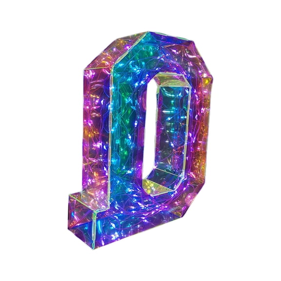 DAMAI 26 Letter LED Marquee Letter Lights Light Up Letters Glitter Alphabet Letter Sign Battery Powered for Night Light Birthday Party Wedding Gifts Home Bar Christmas Valentine's Day Decoration