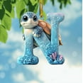 thumbnail image 1 of DAMAI 26 Letters Adorable Sea Turtle Christmas Tree Decoration Pendant, Marine Life Theme Alphabet Christmas Hanging, Christmas Letters Ornaments A to Z Ornament Letters Decorative Hanging, 1 of 3