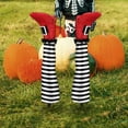 thumbnail image 1 of DAMAI 3 Pair Halloween Wicked Witch Legs with Stakes Halloween Decorations,18.5 Inch Upside Down Witch Legs Stripe Yard Stakes,Prosthetic Witch Leg for Spooky Party, Lawn, Garden,Flowerpot Decor, 1 of 6