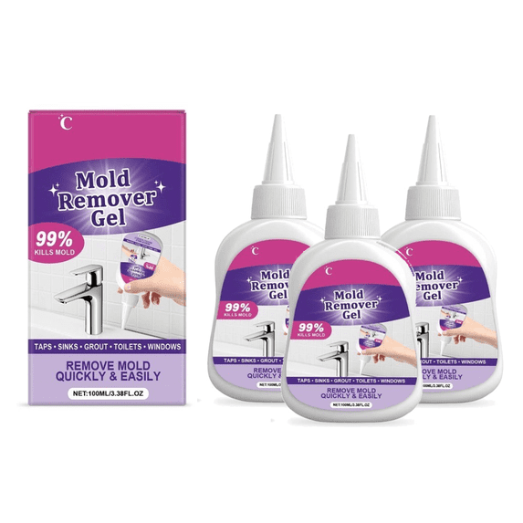 DAMAI 3 Pcs Cleaning Remover Gel, Powerful Household Cleaning Gel, Powerful Household CleaningGel Penetrates All Surfaces, Suitable for Mold Stains Washing Machine, Bathroom and Kitchen Tile Gaps