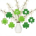 thumbnail image 1 of DAMAI 3 Pcs St. Patrick's Day Party Decorations Hanging Tags Flash Paper, Irish Festival Decoration Pendants, Green Clover Pendants, St. Patrick's Day Tree Hanger Ornament Charm,Home Decor, 1 of 6