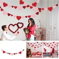 thumbnail image 1 of DAMAI 3 String 8.2 Feet Felt Valentines Day Garland, Heart Shape Galentines Day Decorations for Mantle, Wall, Party Valentines Decorations, Pink Red Claret Heart Garlands for Valentines Day Decor, 1 of 8