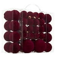 thumbnail image 1 of DAMAI 46 Pcs Velvet Christmas Ball Ornaments,Flocked Christmas Tree Decorations Set, Plastic Hanging Decor for Xmas Tree Holiday Home Decoration, 1 of 4