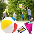 thumbnail image 1 of DAMAI 4Pcs Granny Pants Yard Game with Balls, Freaky Wonder Pant Giant Back Yard Outdoor Toss and Catch Ball Game,Fun Family Reunion & Backyard Party Game for Groups, Adults(Colorful balls), 1 of 6