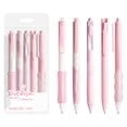 thumbnail image 1 of DAMAI 5 Count Pastel Gel Ink Pen Set,Cute Note Taking 0.5mm Fine Point Retractable Black Ink Pens for Journaling,Aesthetic Office Supplies, Nurse Pens (Pink), 1 of 6