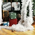 thumbnail image 1 of DAMAI 6.56 Ft White Christmas Tinsel Garlands White Metallic Snowflakes Twist Garland Xmas Hanging Snowflake Garlands for Christmas Tree Xmas Home Fireplace Party Decorations, 1 of 7