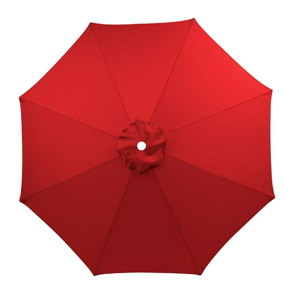 DAMAI 6.5ft/7.5ft/8ft/9ft/10ft Universal Patio Umbrella Replacement Canopy, 6 Ribs 8 Ribs Outdoor Market Table Patio Umbrella Canopy Cover Replacement UV Protective Cloth(Red,8FT(8-Ribs))