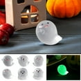 thumbnail image 1 of DAMAI 6 Pcs Halloween Mini Ghost Figures,Cute Ghost Figurines Glow in The Dark Halloween Ornaments,Small Spooky Decorative Figures for Party Favors, Tabletop Display,Haunted House Decoration, 1 of 9
