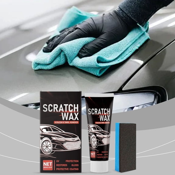 DAMAI 60g Car Scratch Repair Wax Kit, Polishing Renovating Compound with Anti Oxidation Paint Care Cream Formula, Auto Surface Maintenance for DIY Car Detailing Scratch Removal
