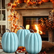 DAMAI 7.88 Inch Large Orange Pumpkins for Decorating,Realistic Artificial Pumpkin Holiday Foam Pumpkin Halloween Decor,Paintable Artificial Pumpkins Perfect for Halloween Thanksgiving Decor
