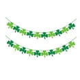 thumbnail image 1 of DAMAI 8.2 ft St Patricks Day Decorations, Felt Shamrock Garland Banner, Green Clover Garland Banner Bunting for St Patrick's Day Decoration Irish Party Supplies, 1 of 7
