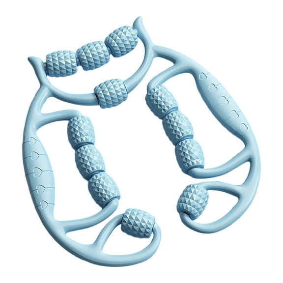 DAMAI 9-Wheel Deep Tissue Massage Roller,Ring Clamp Leg Massager,Professional Circular Massage Tool for Arms,Legs,Calves,Neck,Cellulite Reduction