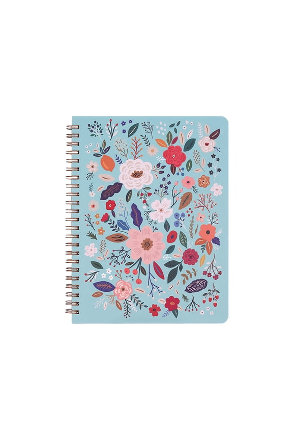 Aesthetic Spiral Notebook For Women,6x8 A5 Lined Journal for Women,Floral Notebook Coil Bound Journal With Vintage Botanical Print,Hard Cover Spiral Notebooks for Office & Note Taking