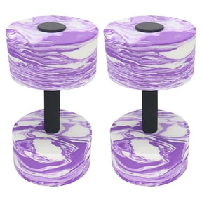 DAMAI Aquatic Exercise Dumbbells, 2PCS Aqua Fitness Barbells,High-Density EVA-Foam Dumbbell Set,Portable Professional Pool Resistance Foam Barbell Water Aerobic Equipment for Women Men ﻿